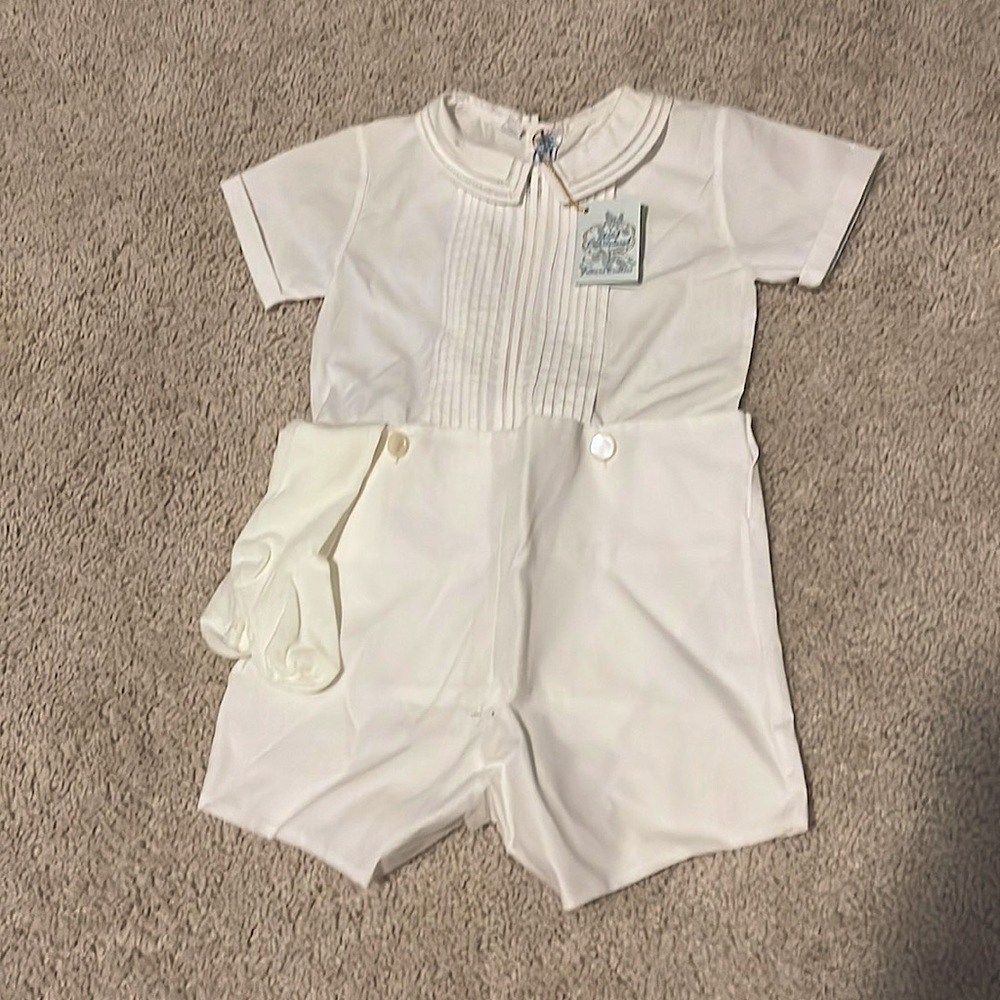 Vintage Feltran Brothers christening outfit